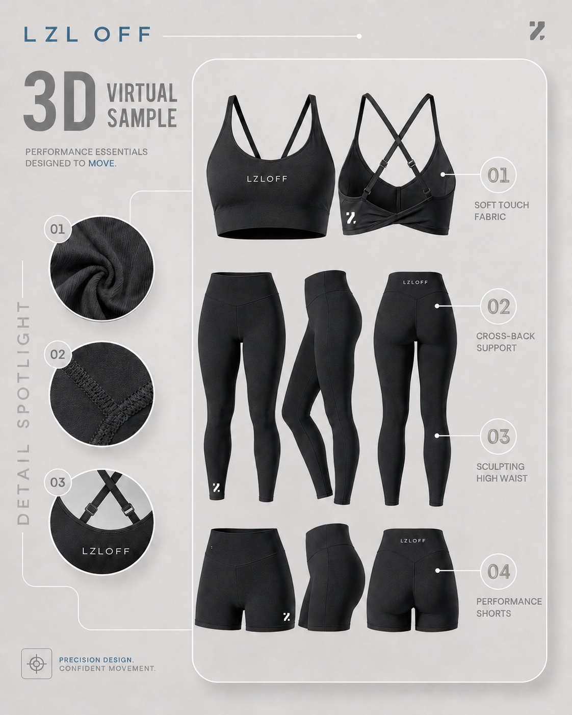Legging "spring shift" - carbon