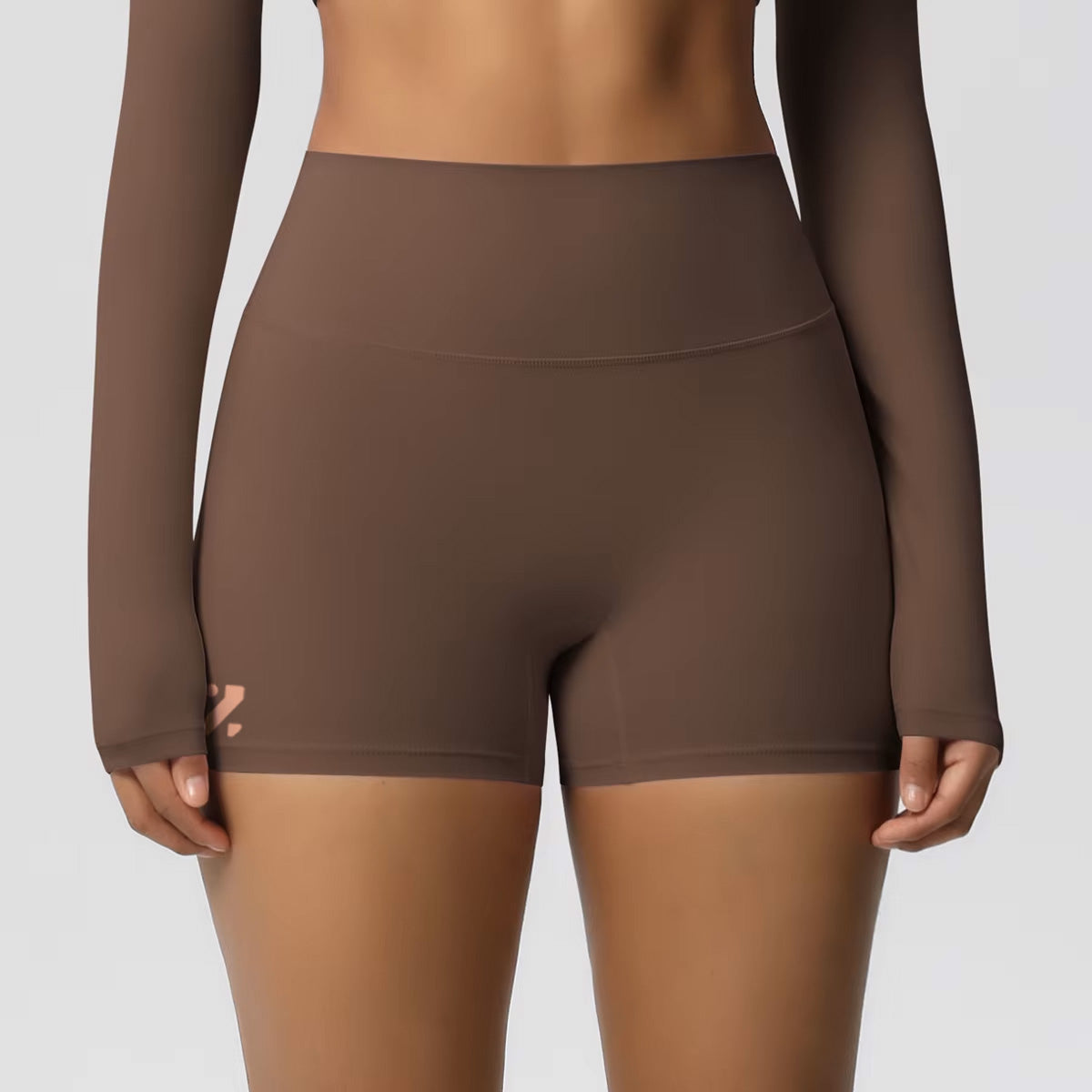 short court " pump" - marron