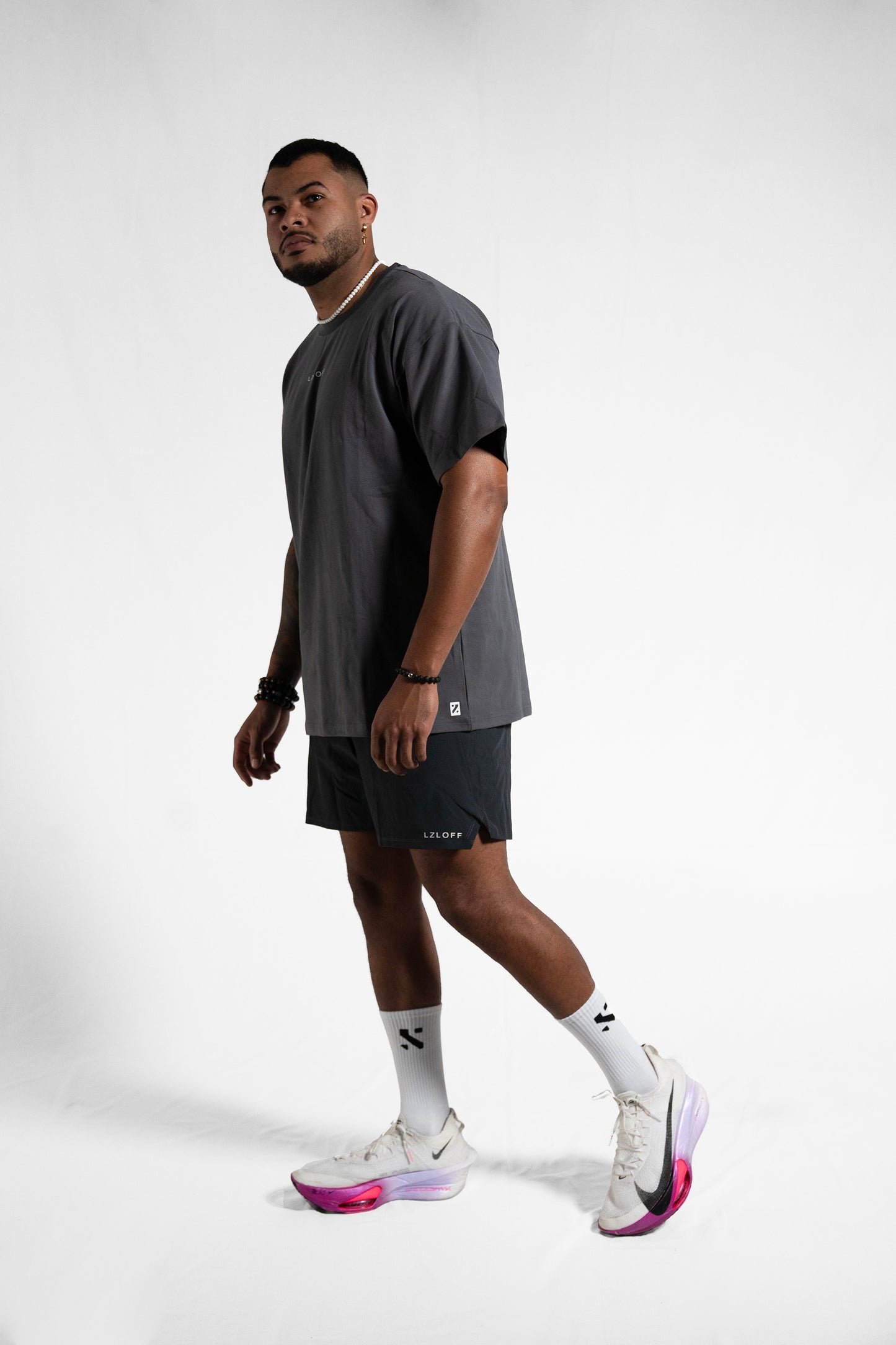 T-shirt "oversize soft touch" - dark grey