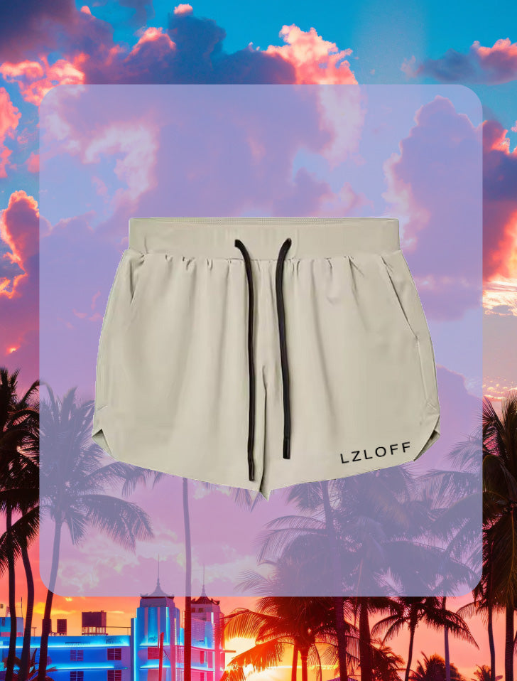 short "running club" - beige