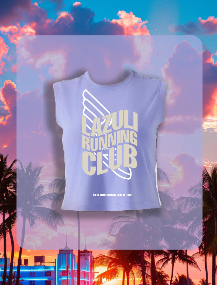 Crop Top "running club"