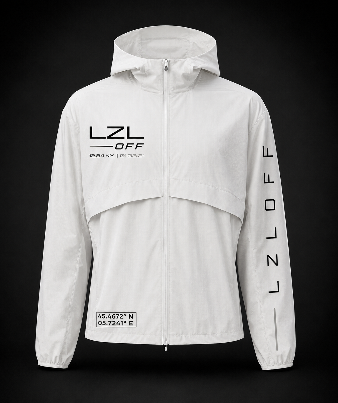 veste de running unisex - blanche