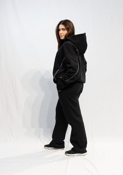 hoodie "midnight muse" - black