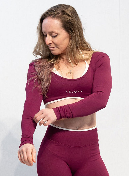 Longsleeve "Midnight Muse" - wine