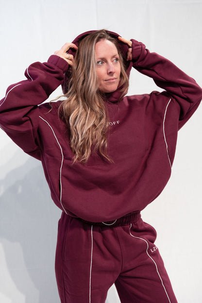 hoodie "midnight muse" - wine