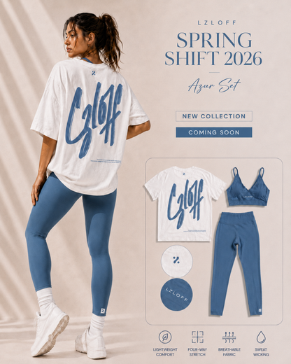 T-shirt oversize unisexe – "origins" - azur