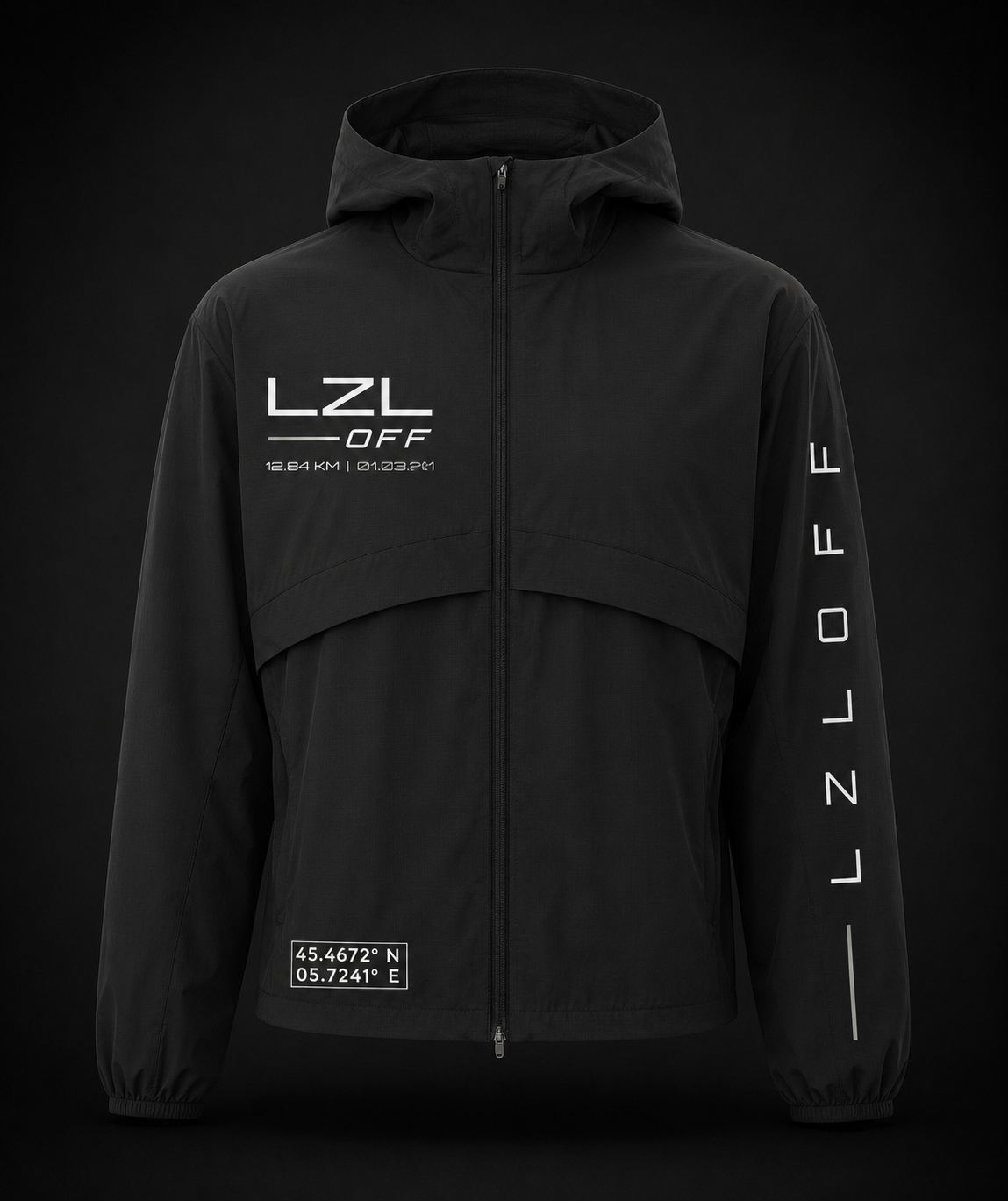 veste de running unisex - noir