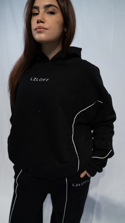 hoodie "midnight muse" - black