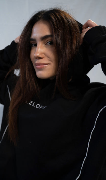 hoodie "midnight muse" - black