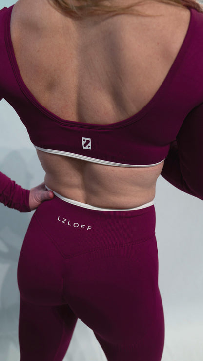 Longsleeve "Midnight Muse" - wine