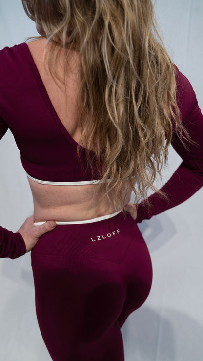 Legging "midnight muse" - wine