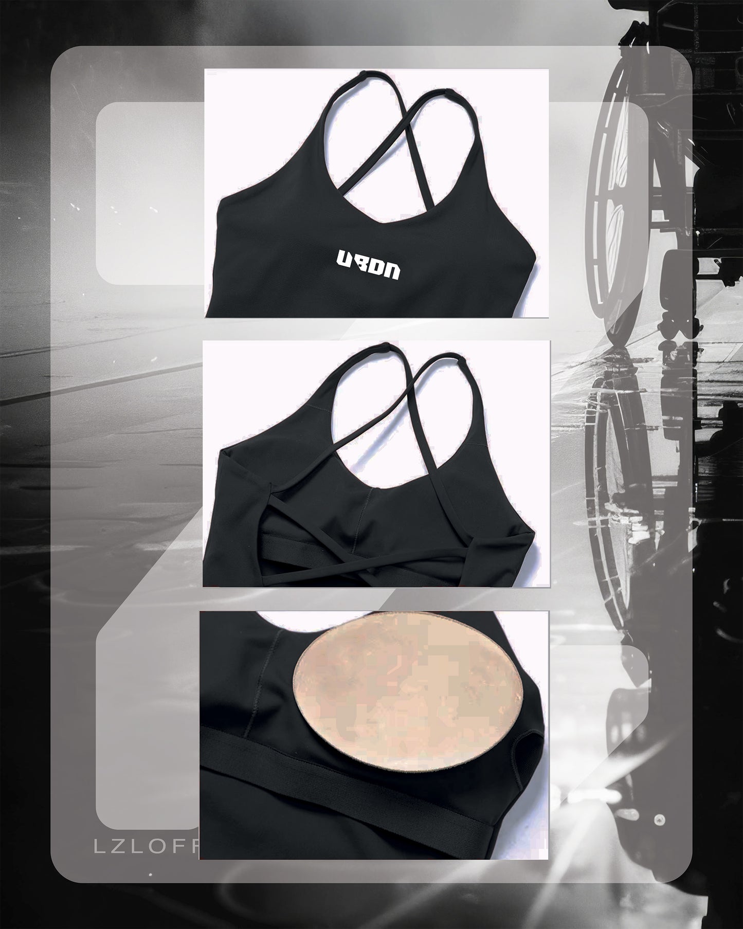 Brassière "longstyle" - black