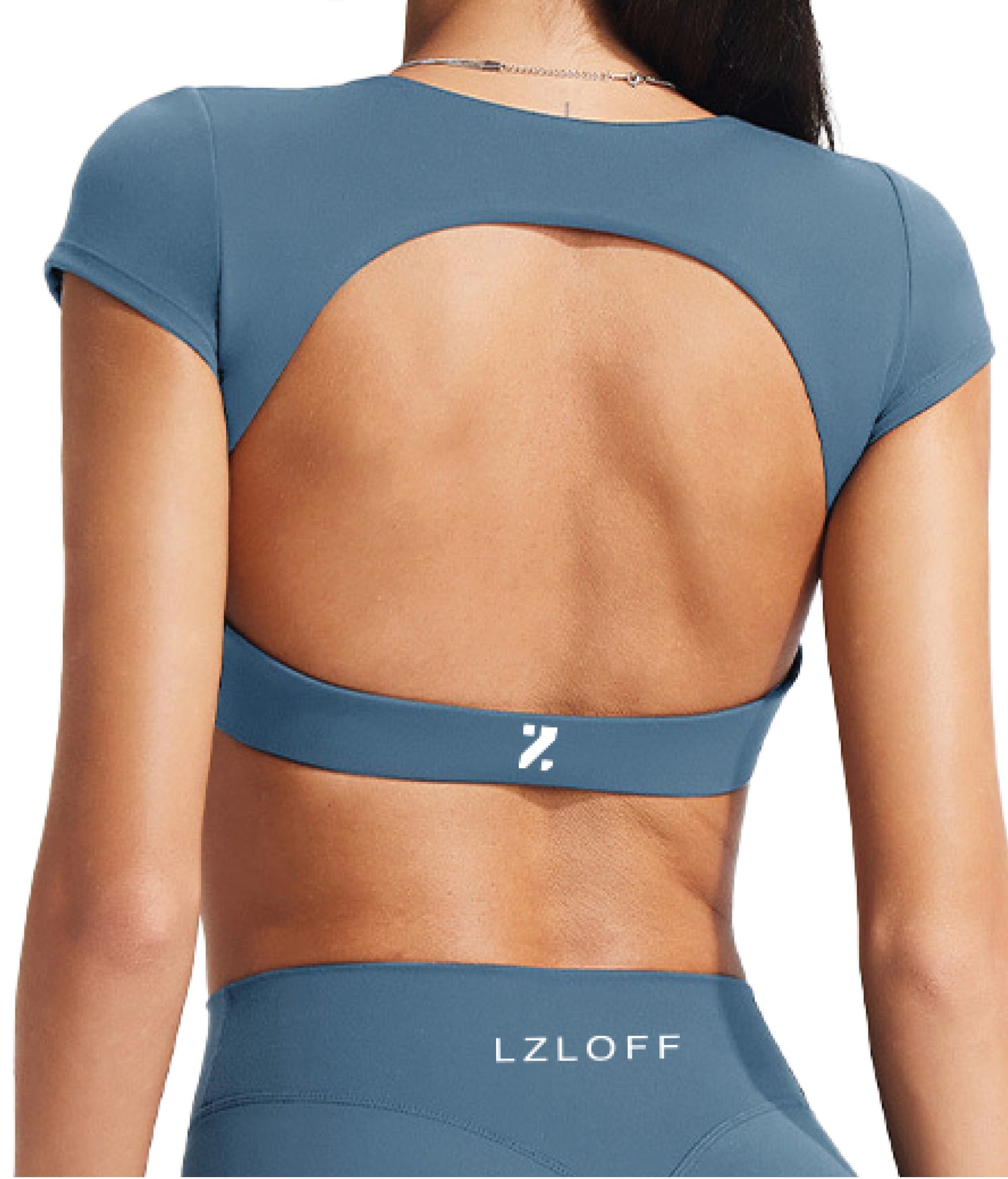 Crop top "Spring Shift" - azur