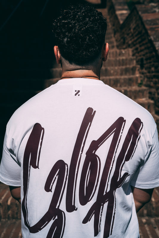 T-shirt oversize unisexe – "origins" - azur